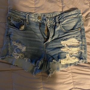 American Eagle distressed shorts